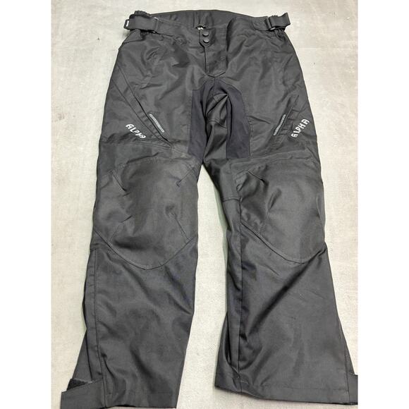 Alpha Gear Pants Mens 34-36 Black Inseam 30 Air Flow System Motorcycle Riding - Picture 1 of 8